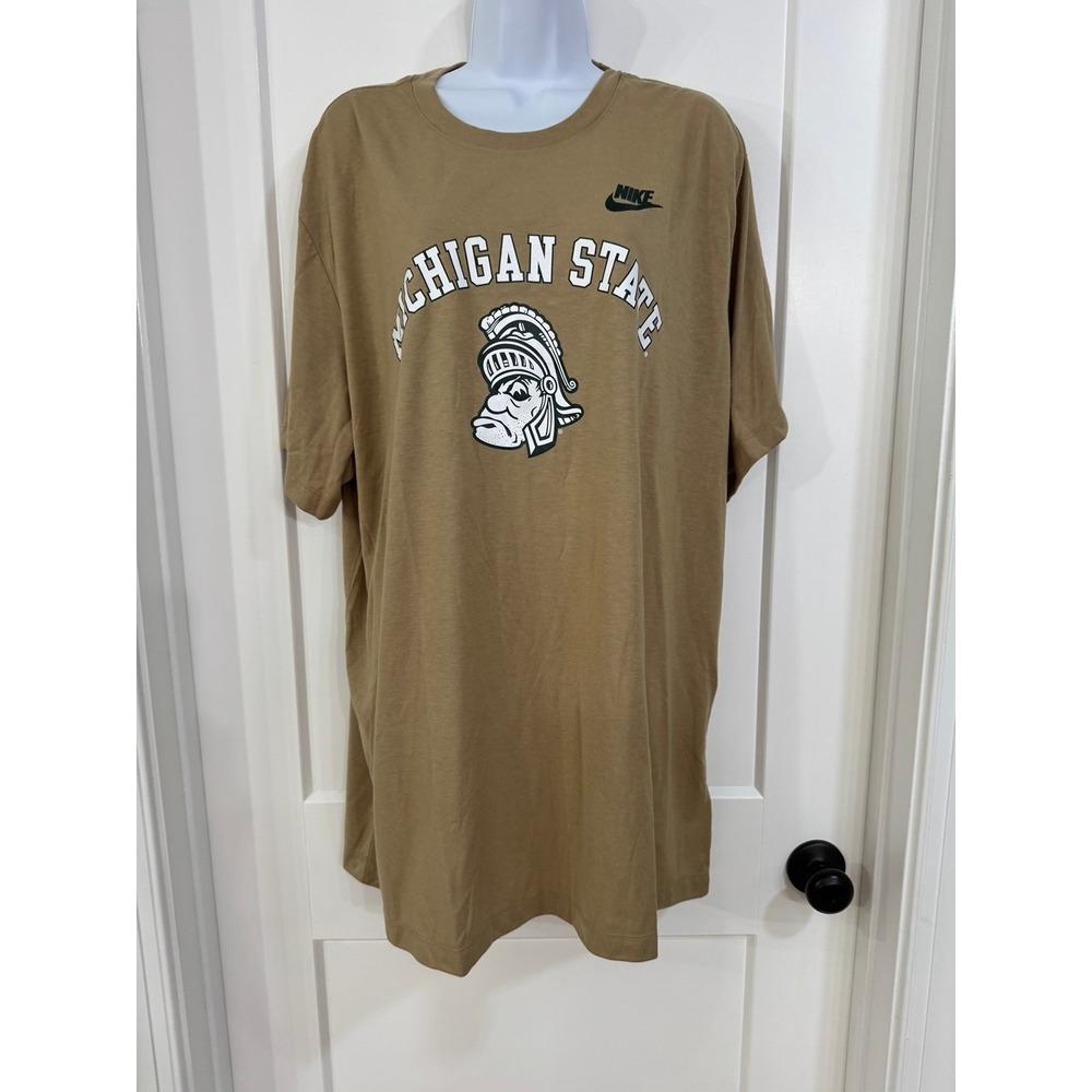 NCAA Nike Light Michigan State Spartans Legacy Arch Tri-Blend T-Shirt 2XL